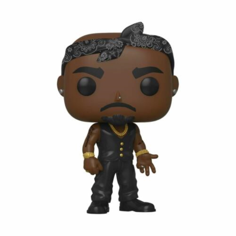 FUNKO ACTION FIGURES FUNKO POP TUPAC BANDANA